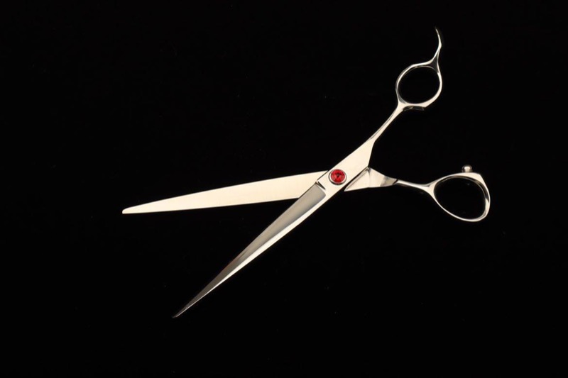 7" Straight dog grooming scissors